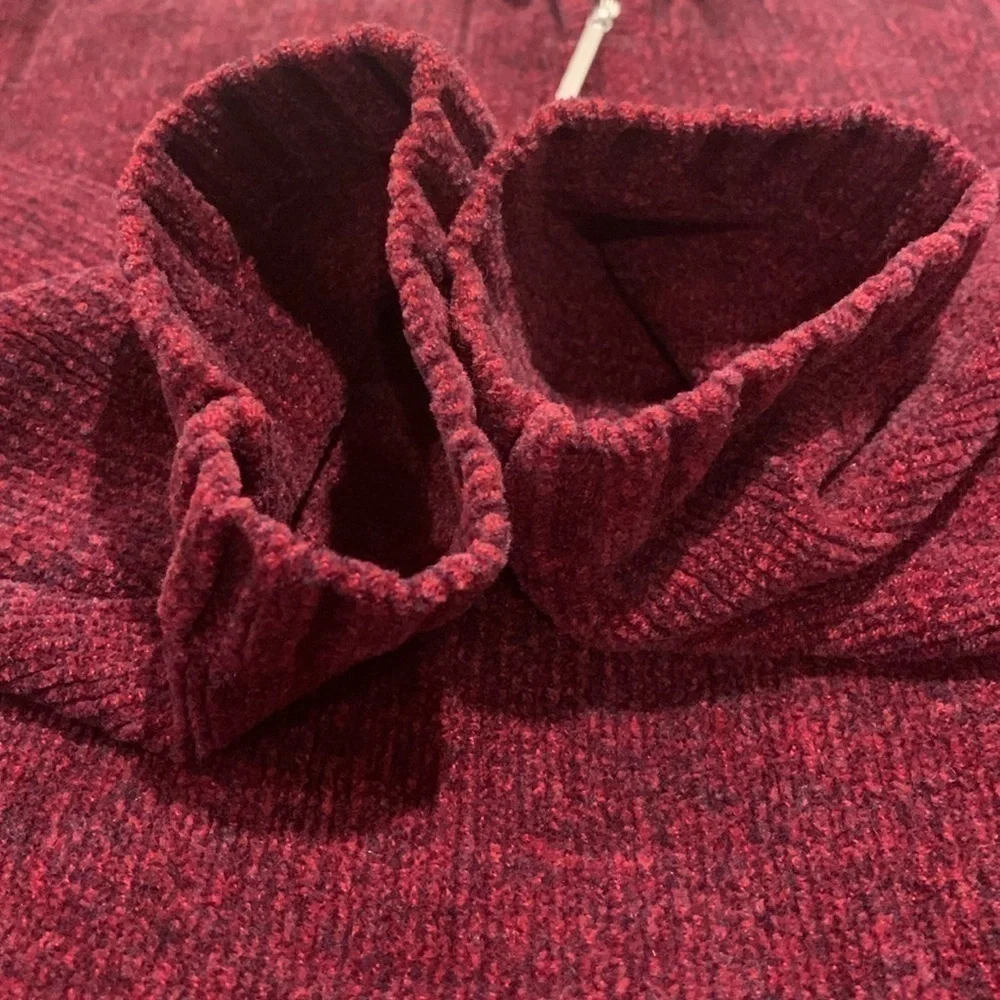 NWOT Karen Scott Pullover Quater Zip Sweater Size P/XLarge - Picture 10 of 12